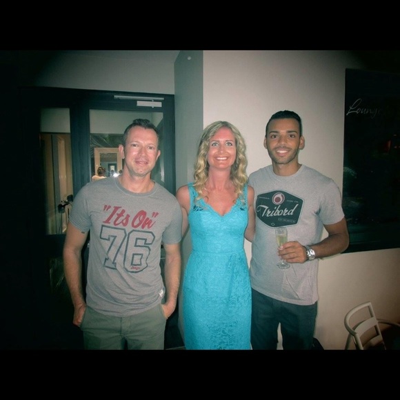 David’s bridal blue dress size 4 - Picture 13 of 16